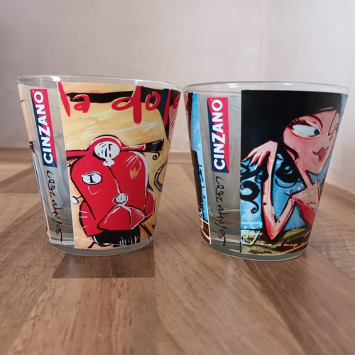 Bicchiere cinzano - bicchiere/bicchiere,