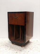 Mobile Porta Vinili E Giradischi In Legno Stile Art Decò