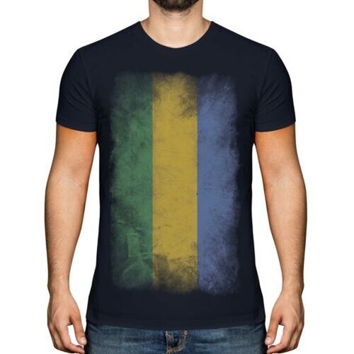 Gabon sbiadito bandiera uomo - sbiadito,