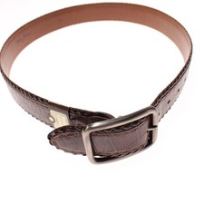 Cintura classica Stefano Corsini nuova con etichetta taglia 34 US in pelle marrone