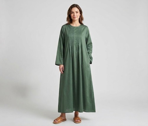 Cotone abaya maxi abito - maxi,