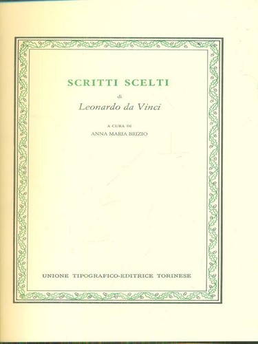 Scritti scelti vinci - scritti,