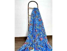 Copriletto Cotone Kantha Blu |