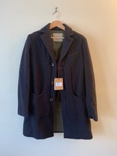 Giacca da caccia Capalbio 48IT 38US uomo blu navy lana casentino italiana foderata