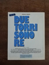 POSTER DUE TORRI SONO  RE STEREOPLAY FAI DA TE WOOFER FOSTEX FE 103 VEDI NOTE