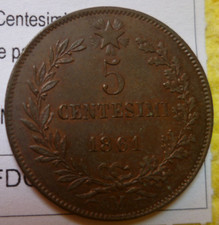 5 Centesimi 1861 Milano