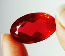 Topazio rosso trasparente - rosso,