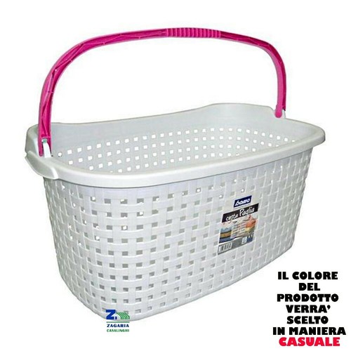 Cesta multiuso effetto paglia - cesta,