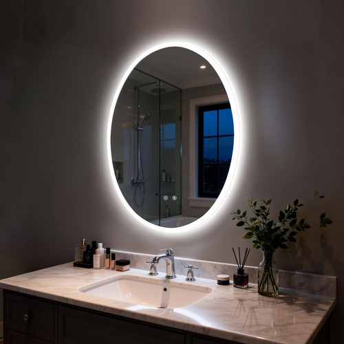 Specchio bagno ovale