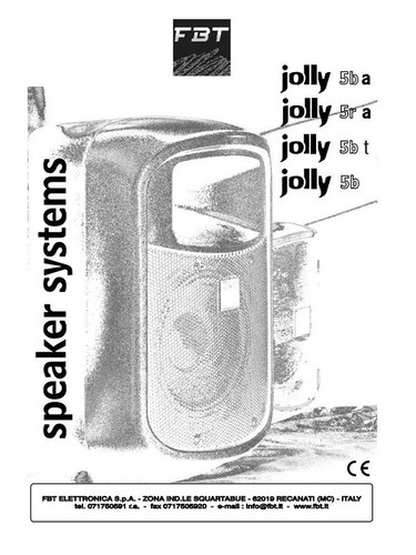 Fbt jolly manuale di - fbt,