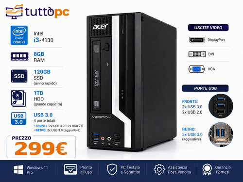 Desktop acer veriton x4630g - acer,