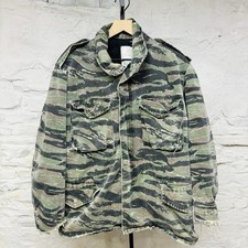 Cappotto da campo M65 Tiger Stripe clima freddo militare invecchiato USA vintage y2k