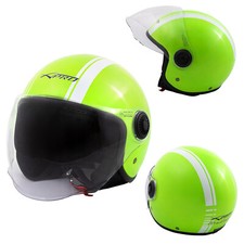 Casco Jet Moto Quad Verde
