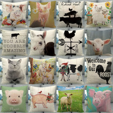 Federa cuscino country animali