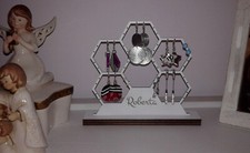 Espositore portaorecchini in legno personalizzato - Taglio laser