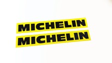 2 Adesivi michelin forcelle steli moto  parafango stile vintage moto anni 80 90 