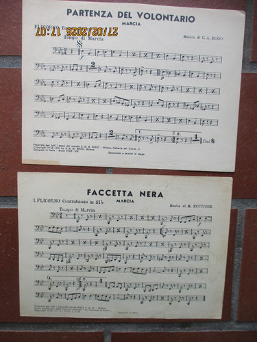 Due spartiti musica banda - due,