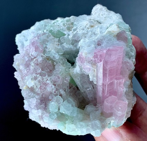 Tourmaline crystal bunch - bunch, from
