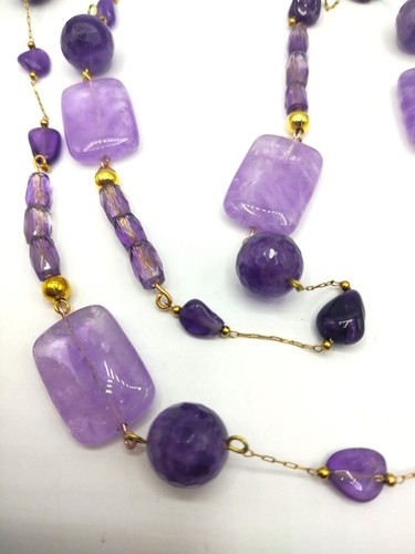 Collana ametiste varie - ,