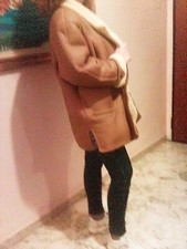 Montone Donna Originale Shearling.Beige Anni 80.Marca Robrik.Made in Italy.Usato