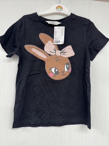 Shirt nera bunny bambina - t-shirt,