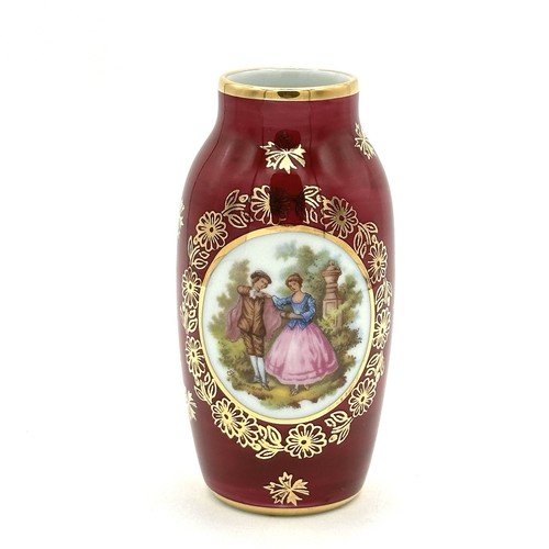 Vaso bocciolo borgogna bordo - vaso,