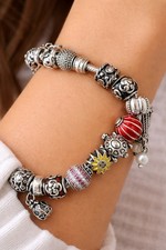 Pandora silver charm - silver, 16+