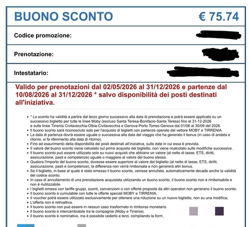Buono sconto codice - codice, coupon