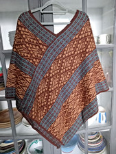 Poncho in lana di alpaca