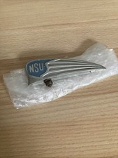 #1 Emblema NSU bicicletta/Quickly, per parafango anteriore. Pezzo originale 8,5 cm ottimo