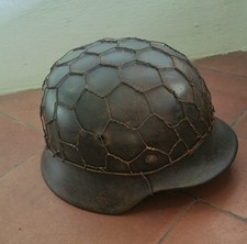 German Helmet Q64 Chicken Wired