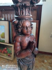 Mobile Scultura Lignea Mensola In Vetro Temperato