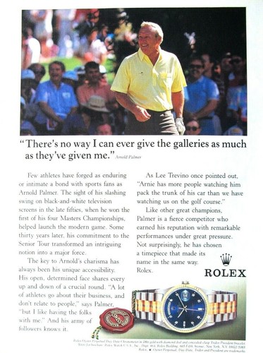 Arnold palmer rolex vintage - arnold,