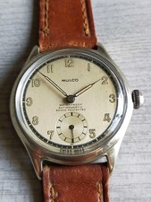 Mulco Watch Miltary Style Sector Dial 34.2mm Working