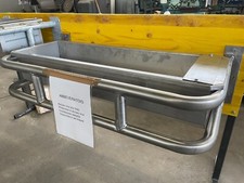 Abbeveratoio bovini protezione inox, galleggiante e scarico 2" 1 Metro