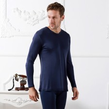 Uomo Maglia 100% Pura Seta