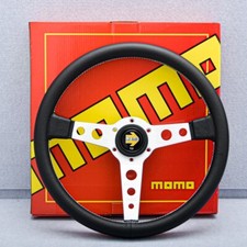 Volante MOMO Prototipo Heritage argento vera pelle 350 mm nuovo