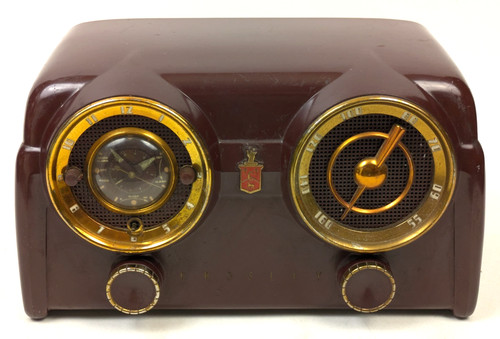 Radio orologio valvole - a,
