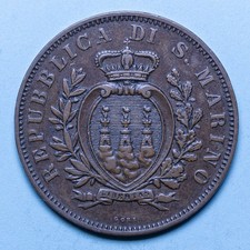 SAN MARINO 10 CENTESIMI 1894