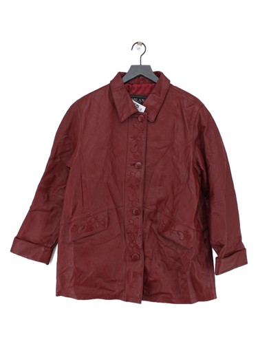 Giacca soprabito pelle - , rosso