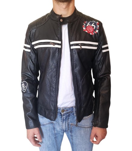 Giacca biker uomo in - giacca,