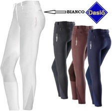 0206751 Daslo pantalone pantaloni equitazione NINFA microfibra donna BIANCO