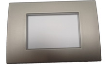 MATERIALE ELETTRICO BTICINO LIVING LIGHT N 4803 TA PLACCA 3 P TITANIO CHIARO