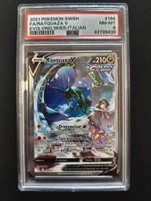 Pokemon Rayquaza V Full Art 194/203 ITALIAN PSA 8 Evolving Skies 2021