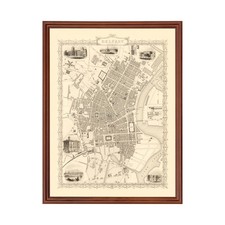 Vecchia Mappa di Belfast 1851
