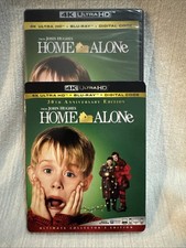 Home Alone (4k Ultra HD + Blu-Ray + Digital, 1990) Holiday, Christmas Movie New