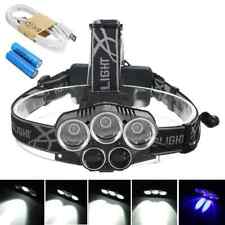 TORCIA LAMPADA FRONTALE 3 LED 10000 LUMEN RICARICABILE LED CREE T6 + 2 BATTERIE!