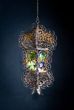 Lanterna veneziana in ferro battuto XIX secolo