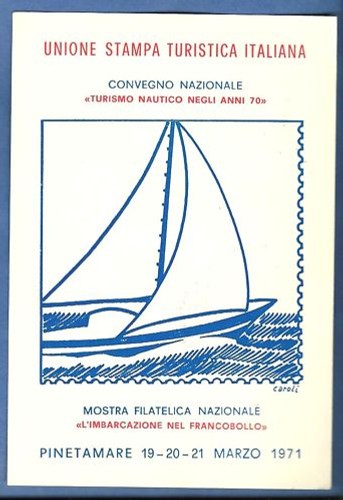 Cartolina pinetamare vela - cartolina,