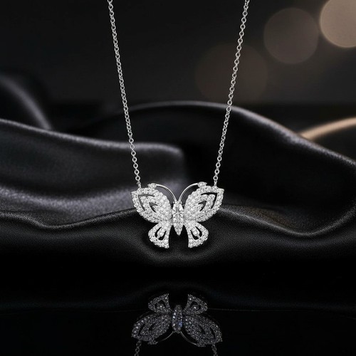 Collana farfalla cristallo